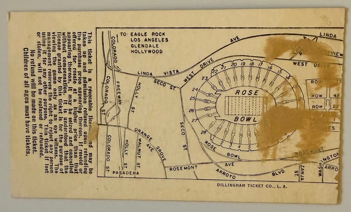 January 1, 1962, Rose Bowl Game, UCLA versus Minnesota (C)
