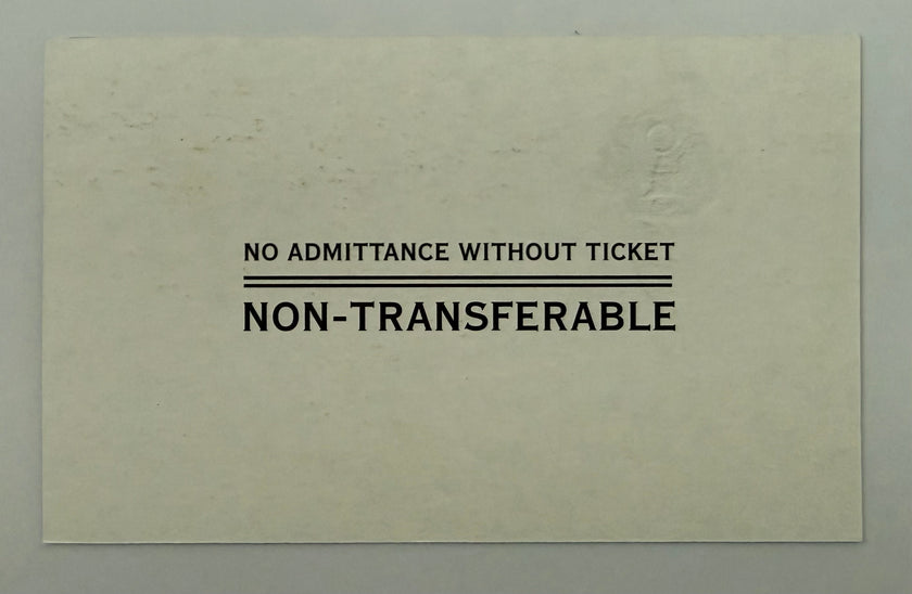 2001 Ticket to Inauguration Ceremony of George W. Bush, President's Platform Designated for US Senator, January 20, 2001