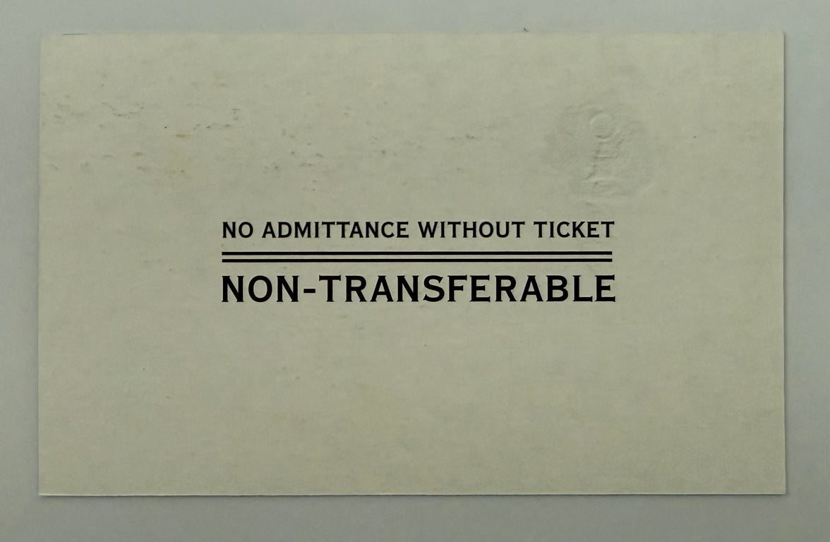2001 Ticket to Inauguration Ceremony of George W. Bush, President's Platform Designated for US Senator, January 20, 2001