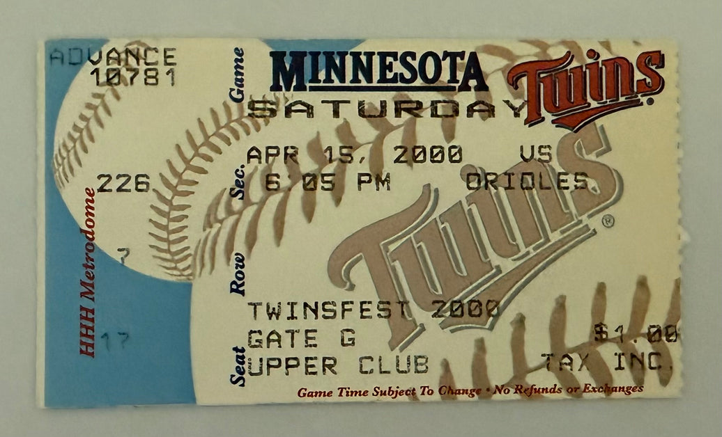 2000 Cal Ripken Achieves Milestone Hit  Number 3000 4/15/2000 Ticket Stub