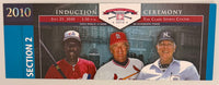 July 25, 2010, Baseball HOF Induction, Dawson/Herzog/Harvey