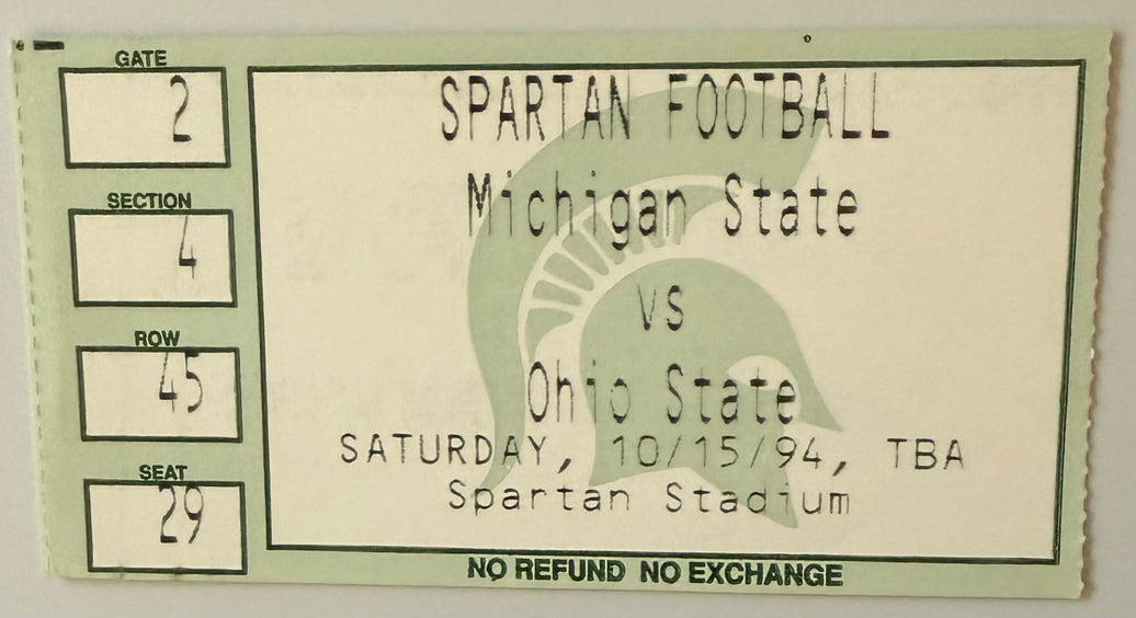 October 15, 1994, Ohio State University at Michigan State University