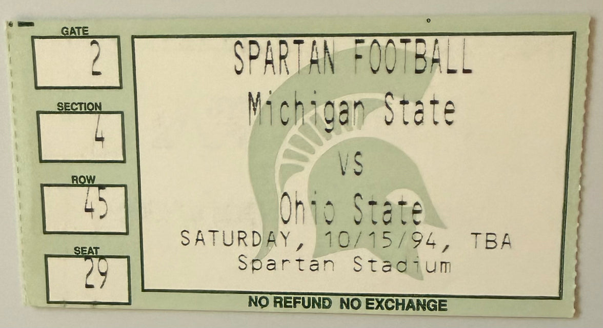 October 15, 1994, Ohio State University at Michigan State University