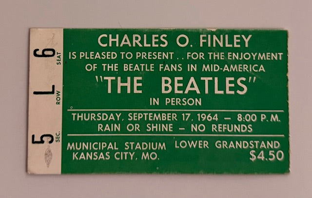 1964 Charles O. Finley Presents the Beatles in Concert - 9/17/1964 - Kansas City, MO