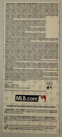 2012 World Series, Game 7, Cincinnati Reds, Phantom Ticket, Game Not Played