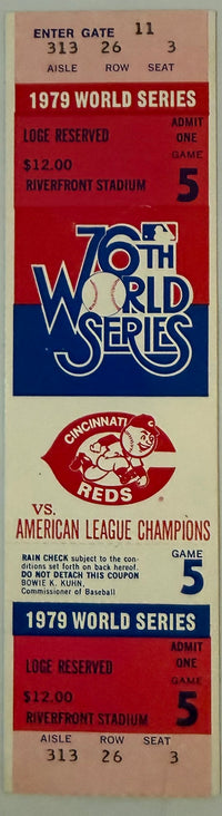 2012 World Series, Game Five, Cincinnati Reds, Phantom Ticket, Game Not Played