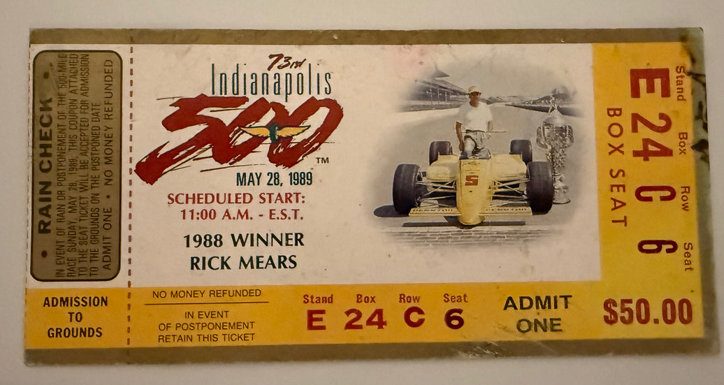 1989 Indianapolis 500  May 28, 1989