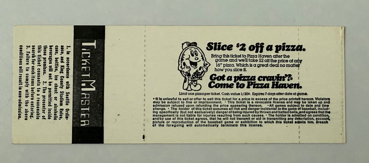 1982 Gaylord Perry 300 Win Milestone Souvenir Ticket Signed by Perry – Not in Person