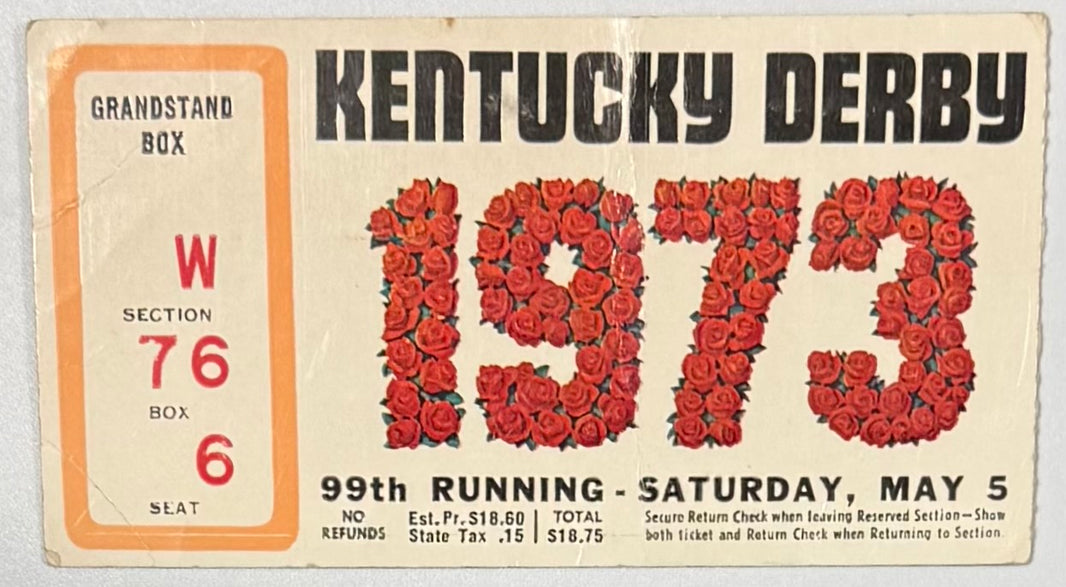 May 5, 1973, Kentucky Derby, Secretariat - Fair Condition