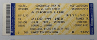 2008 A Chorus Line at the Schoenfeld Theatre on Broadway, 7/30/2008