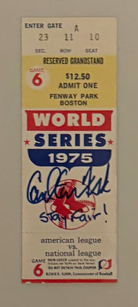 1975 World Series Game 6 - Reds vs Red Sox - Carlton Fisk Home Run - Autographed in Person