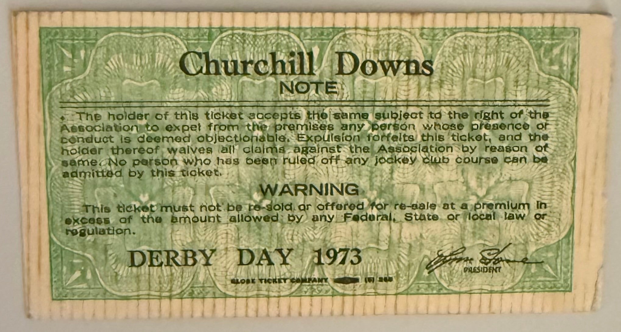 May 5, 1973, Kentucky Derby, Secretariat - Very Good Condition